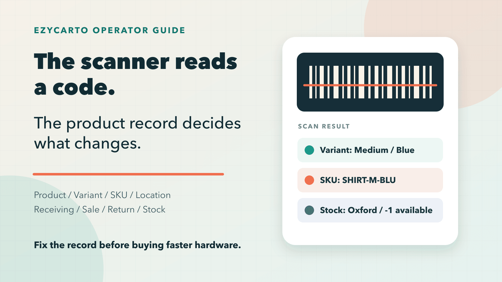 Barcode Inventory Starts With the Product Record, Not the Scanner