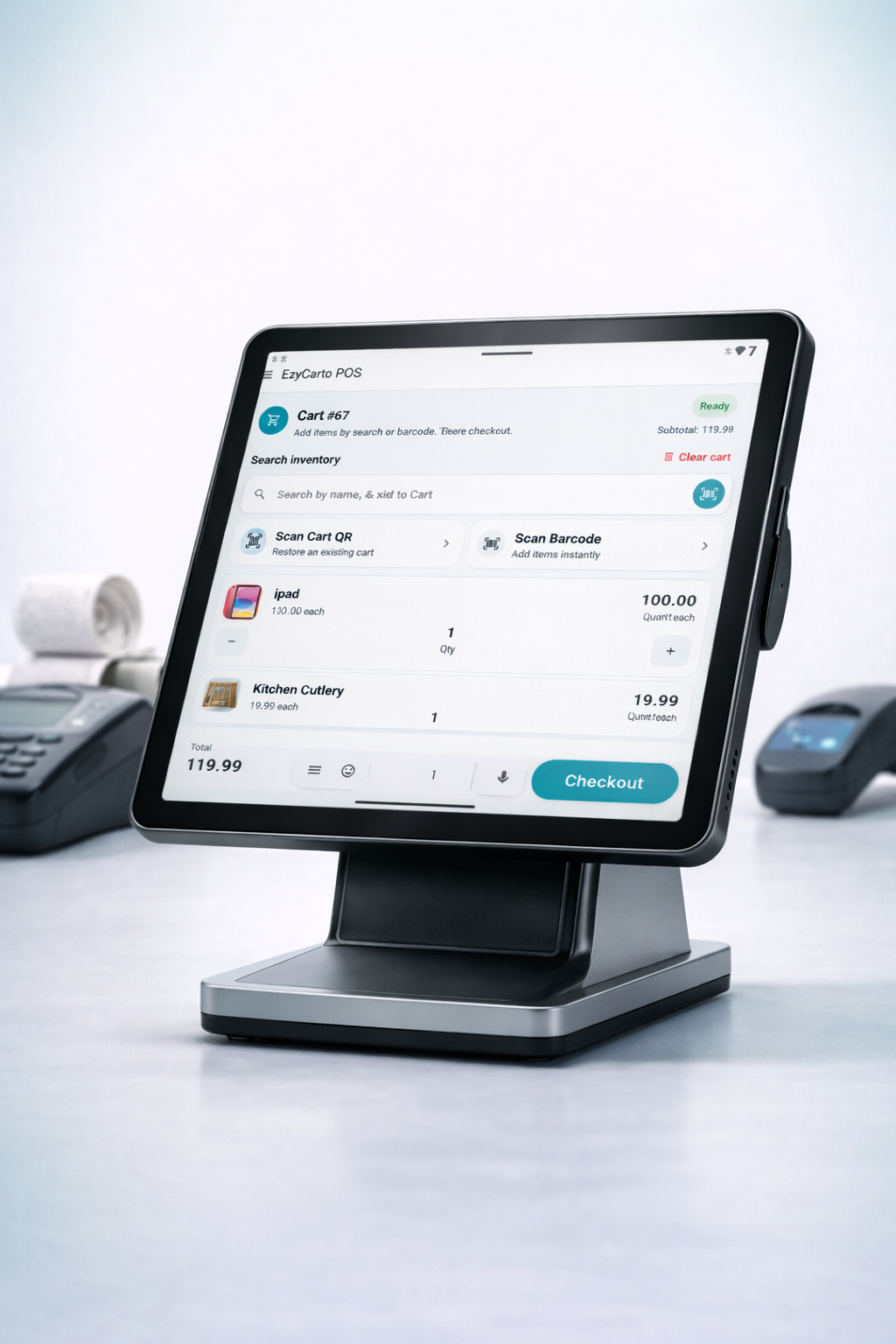 EzyCarto POS interface preview